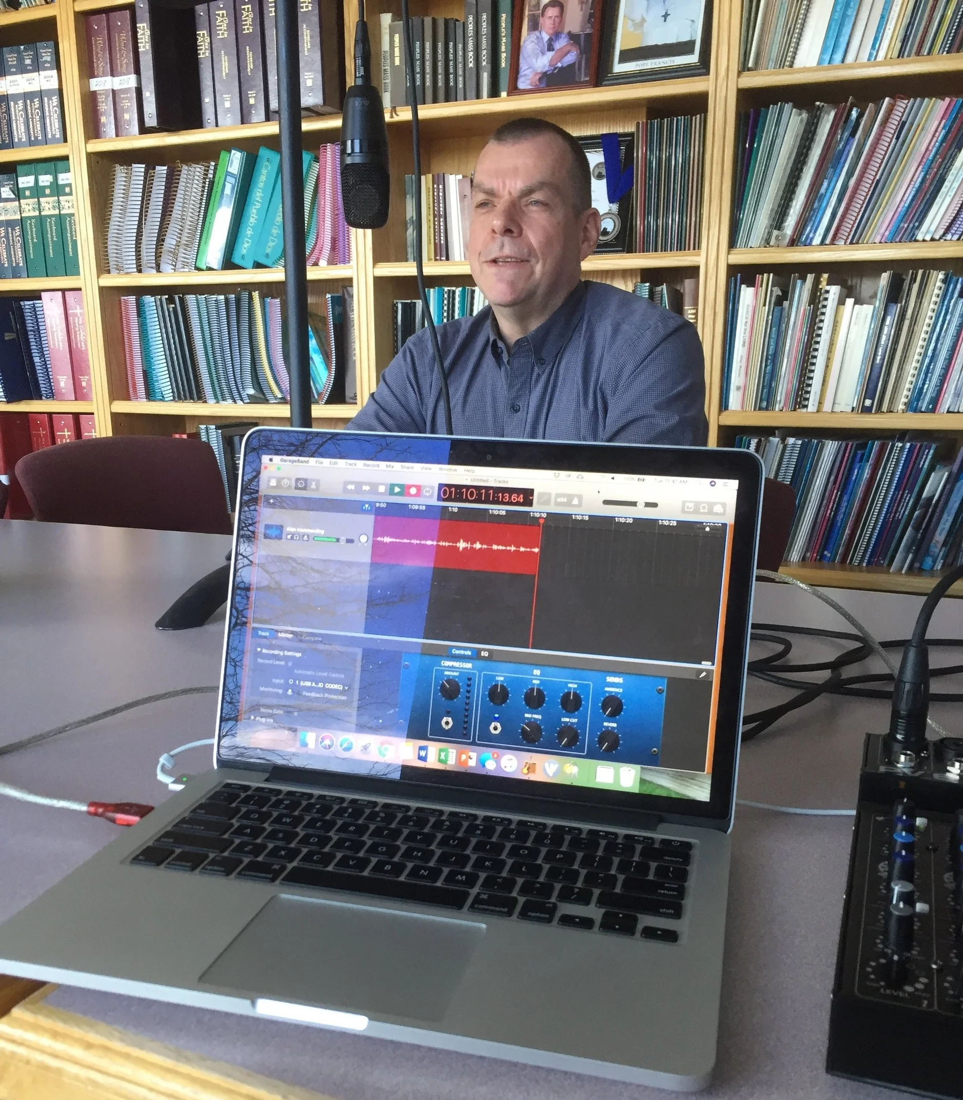 Composer Alan Hommerding, during our interview in December 2017 at World Library Publications in Chicago, Illinois.