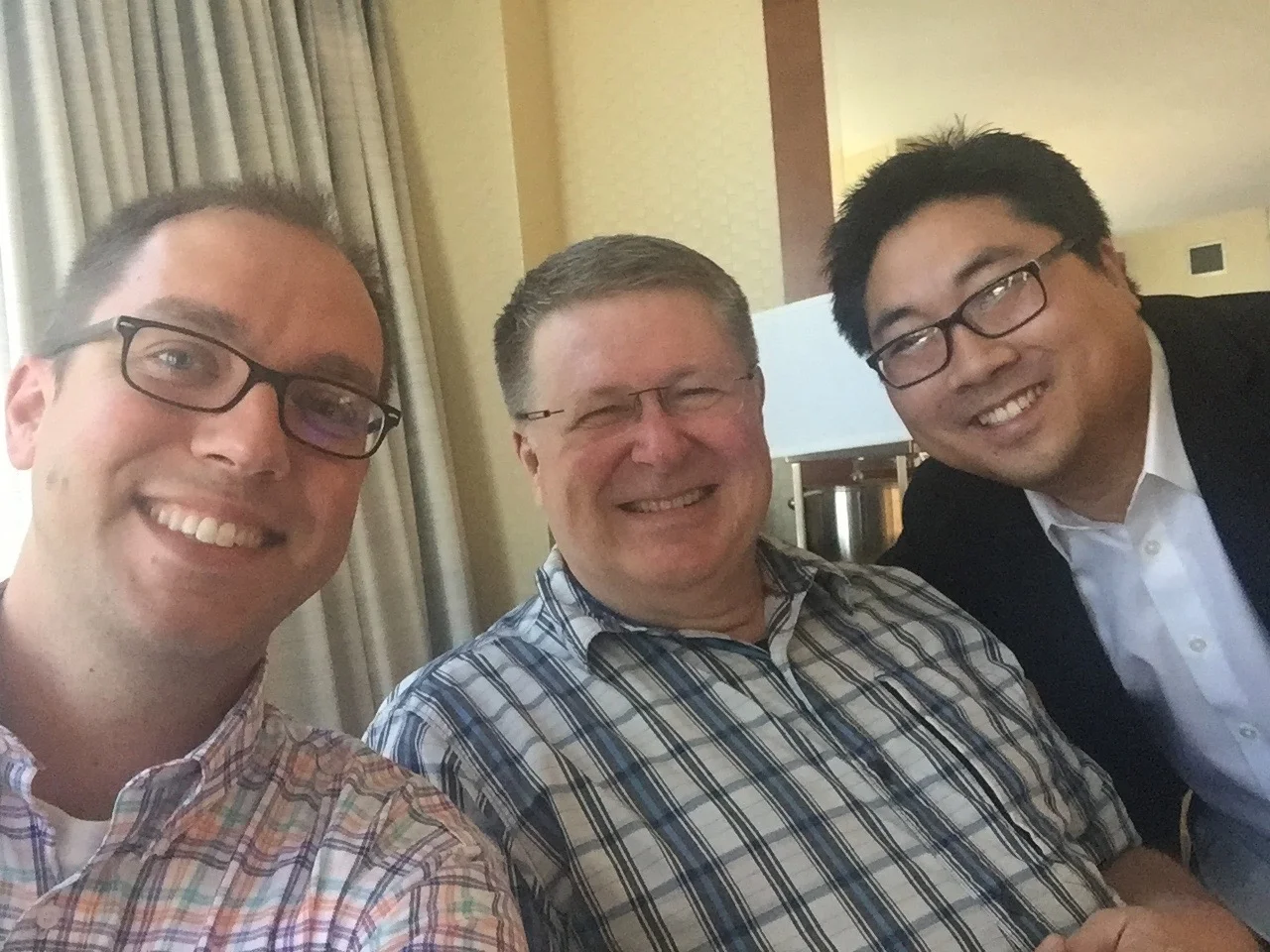 Matt Reichert, Fr. Michael Joncas, and Zack Stachowski (July, 2018)