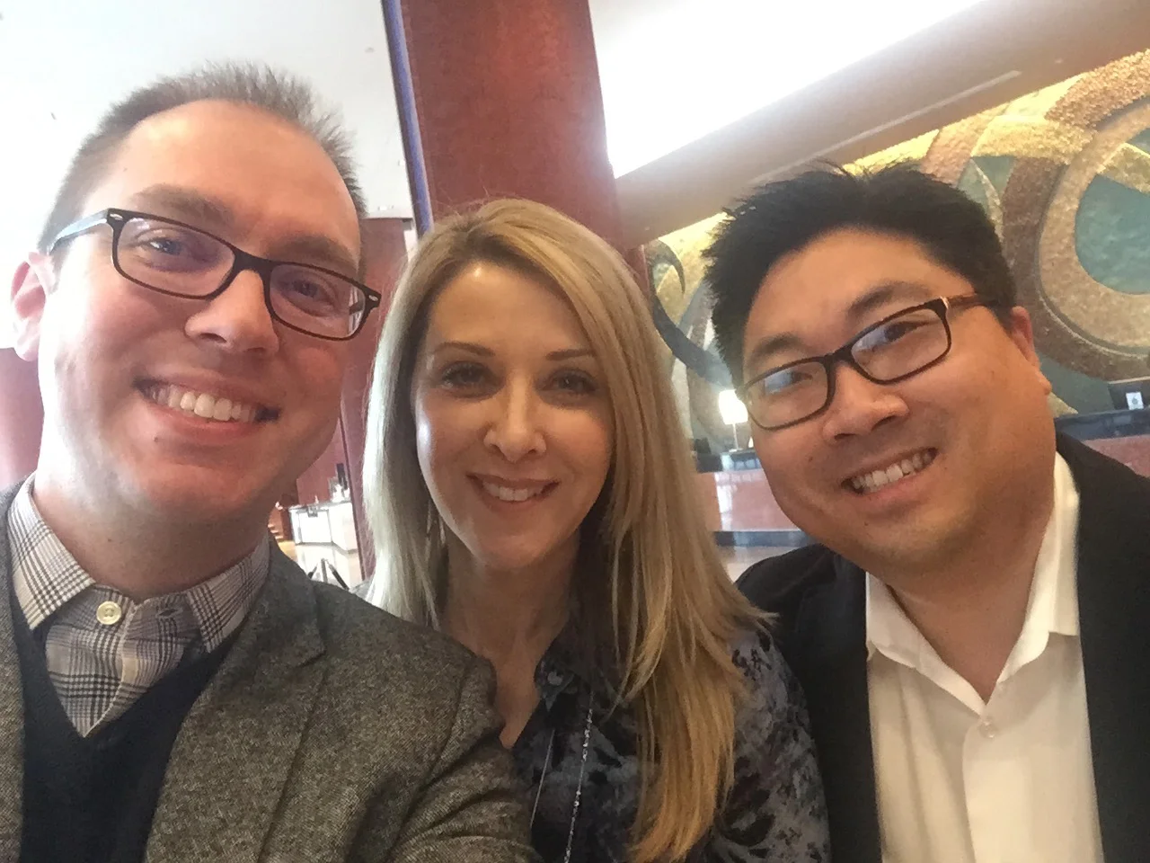 Matt Reichert, Lorraine Hess, and Zack Stachowski at the Mid-Atlantic Congress in Baltimore, Maryland (2019).