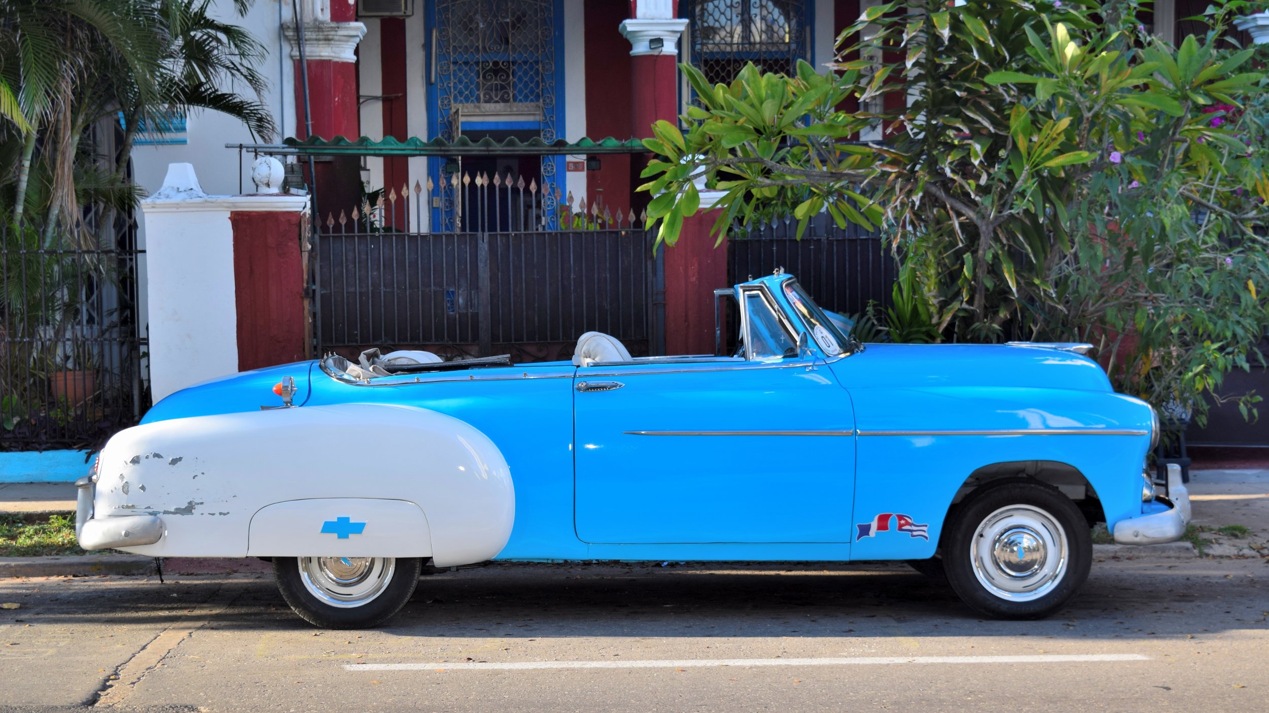 Cool blue in Cuba.