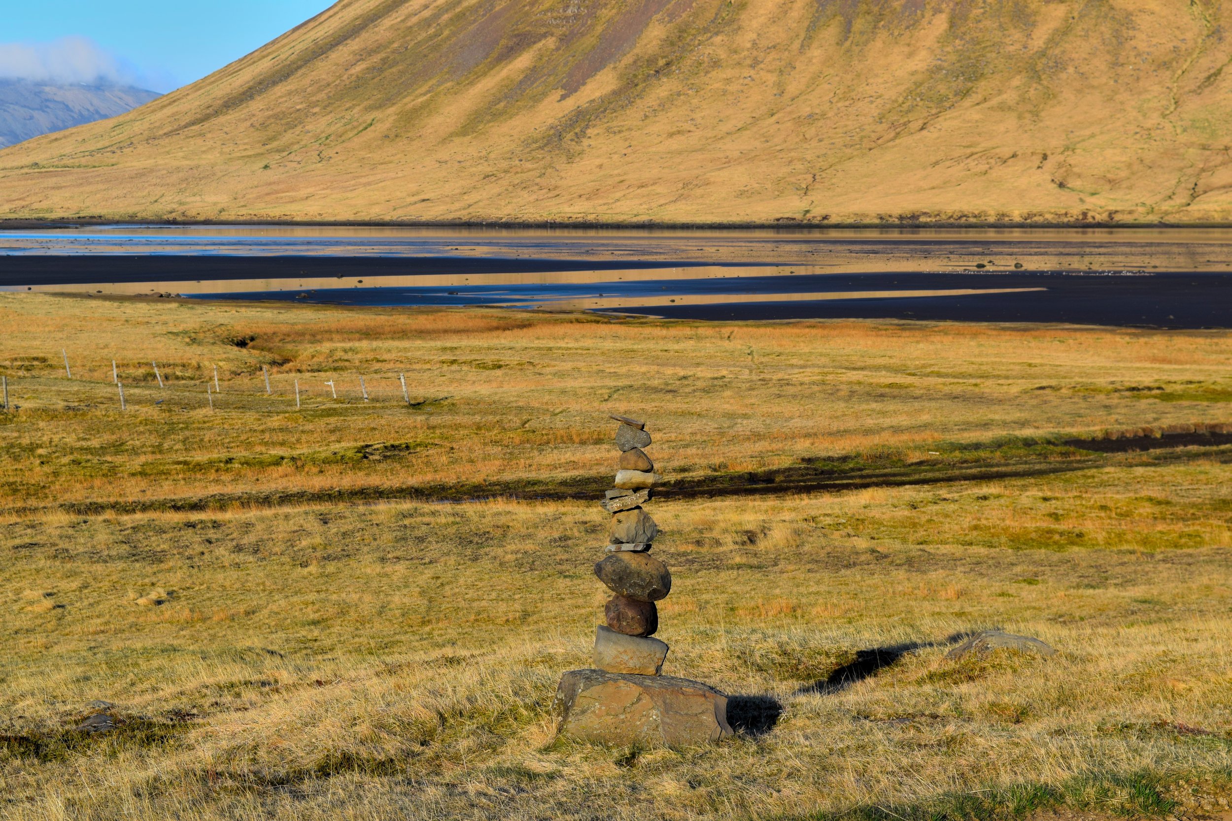 Feeling balance in Iceland.