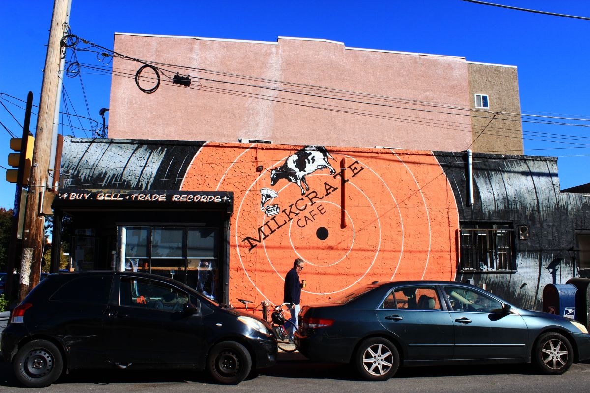 Warm sounds and hotter drinks - Milkcrate Cafe in Fishtown.