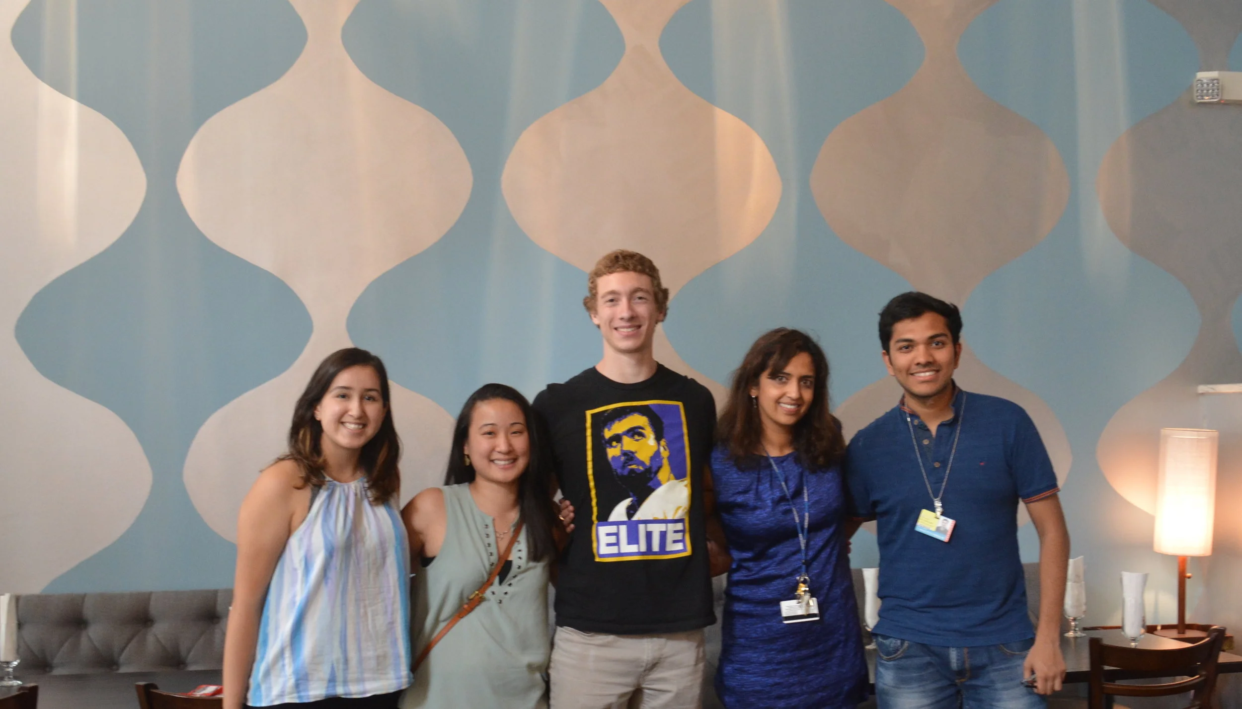 The lab: Mia, Kristi, Danny, Ramana, Varad