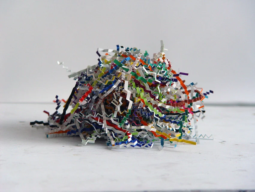 Fizz I, 2010, color aid paper, dimensions variable. Image courtesy of Patricia Zarate.