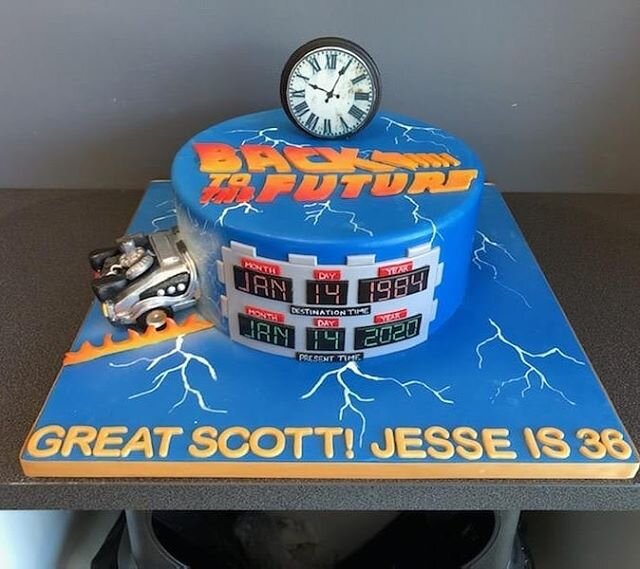 where we are going we don't need roads! 
#bakersgonnabake #backtothefuture #customcake #birthdaycake #martymcfly #80scake #gilbertbakery #arizonabakery