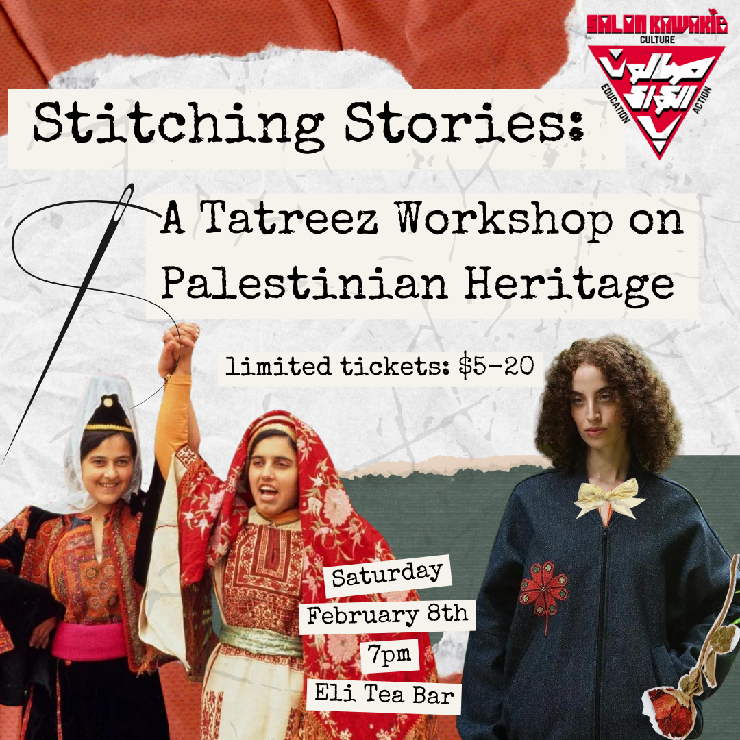 Stitching Stories: A Tatreez Workshop on Palestinian Heritage