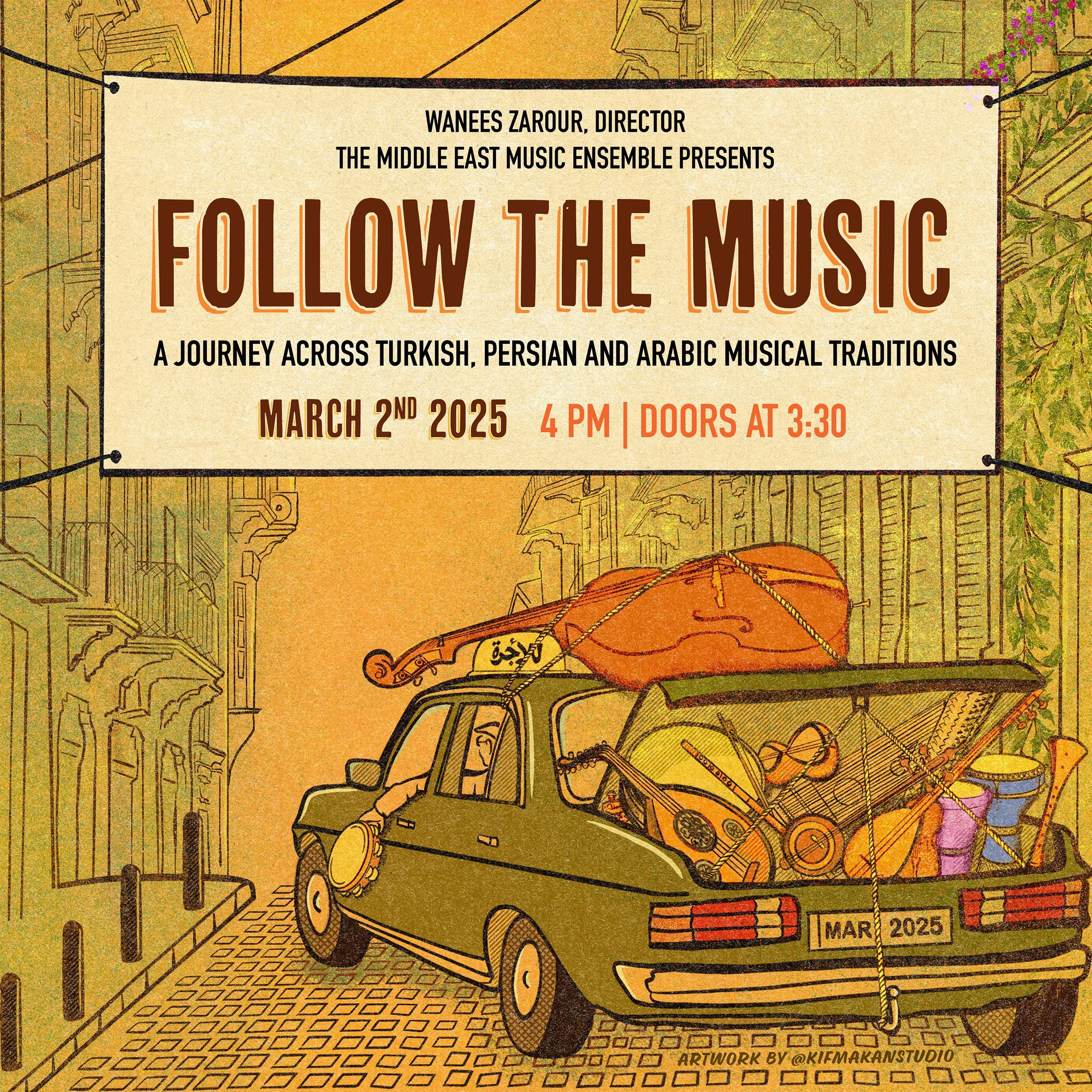 Middle East Music Ensemble presents Follow the Music