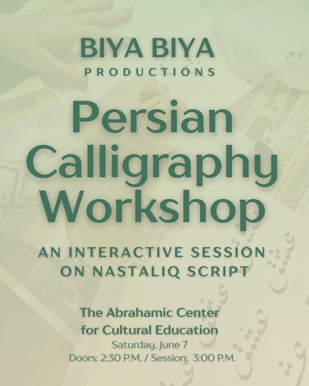 BIYA BIYA: Calligraphy Workshop