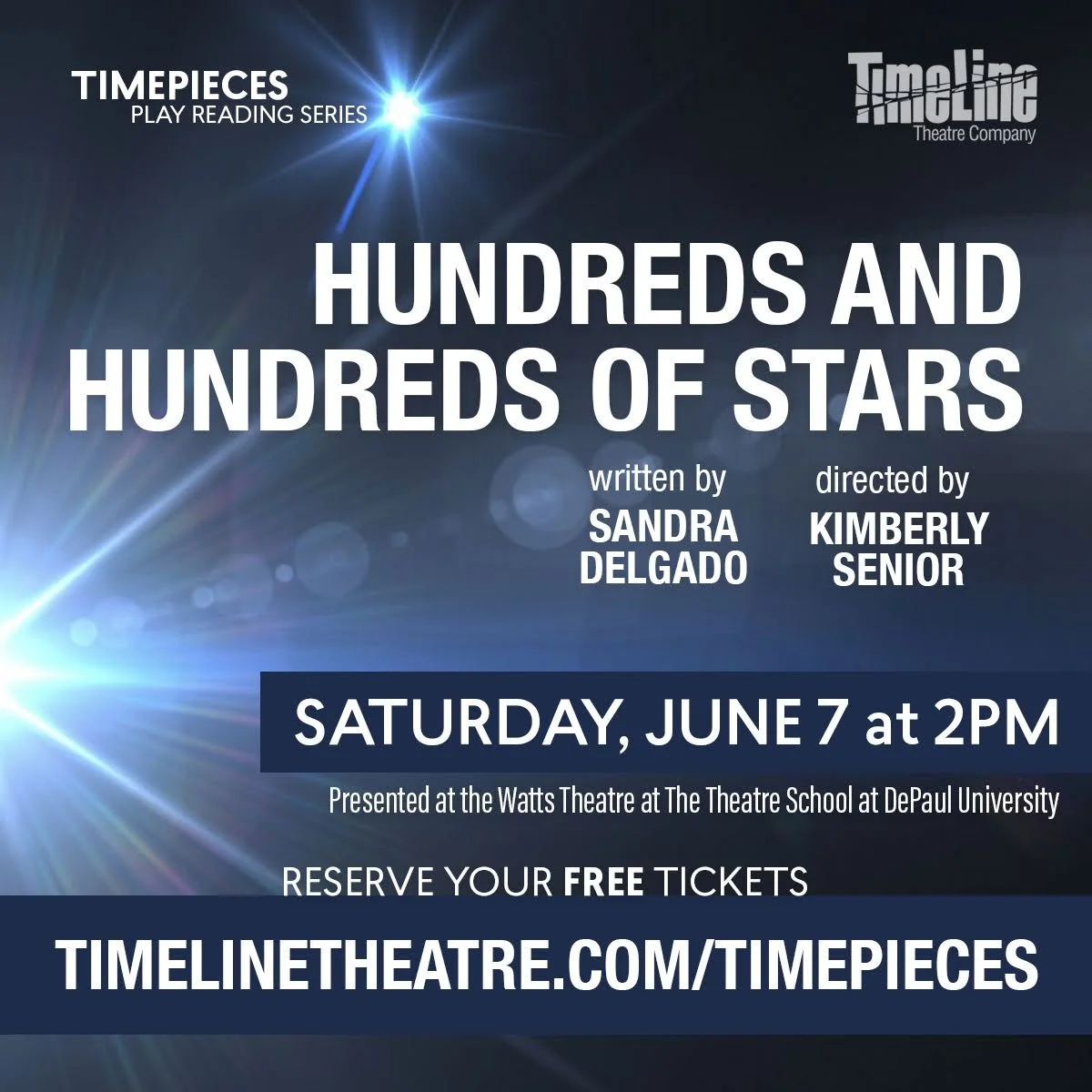 TimeLine presents a reading of HUNDREDS AND HUNDREDS OF STARS by Sandra Delgado