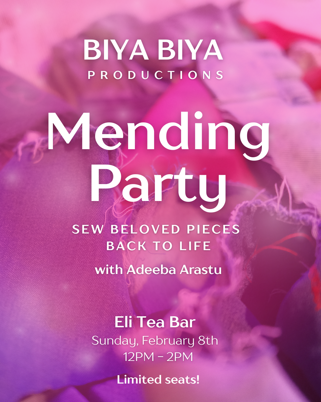 BIYA BIYA: Mending Party at Eli Tea Bar