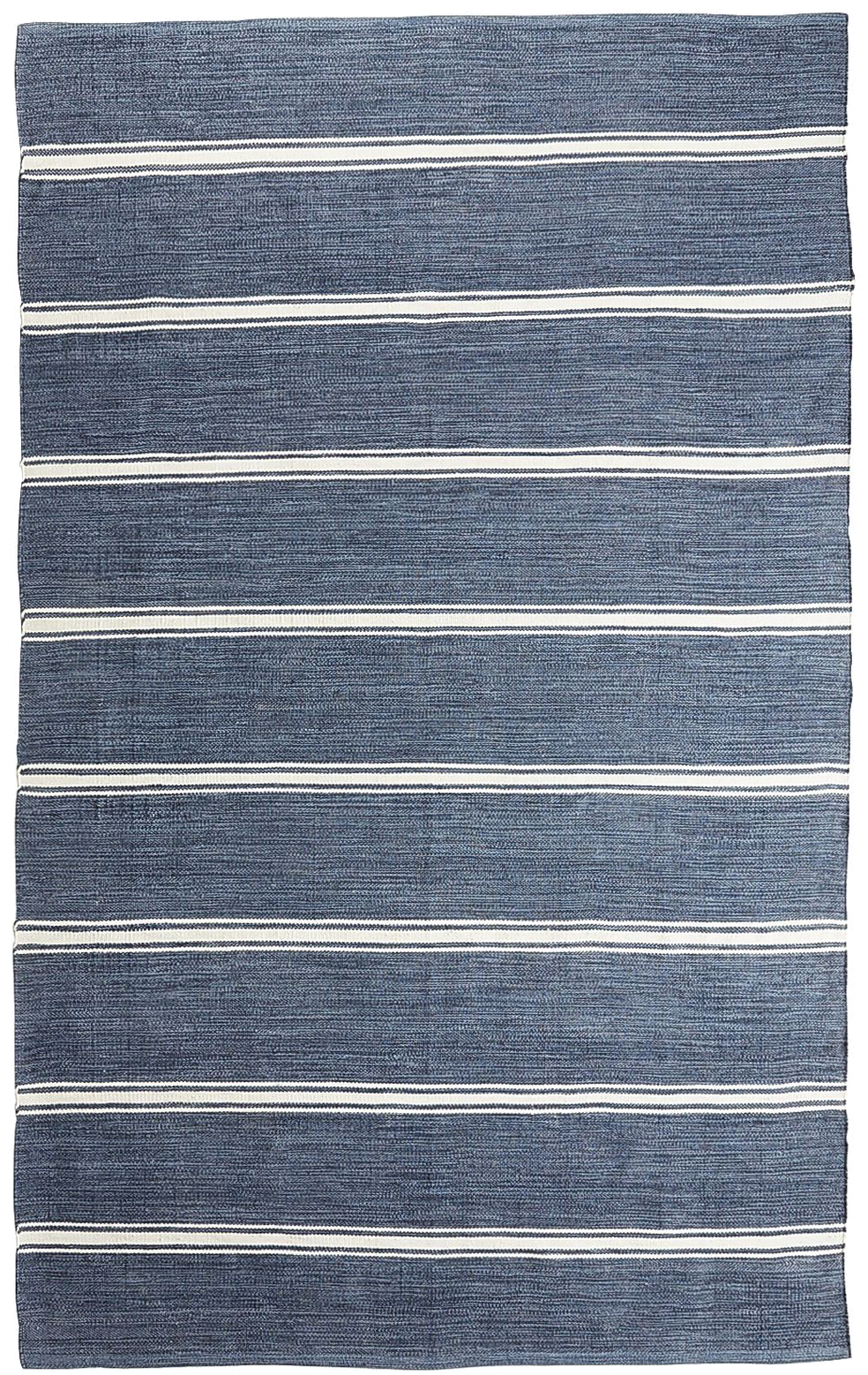 Wide-Striped Navy & Ivory 8x10 Rug - $399.95