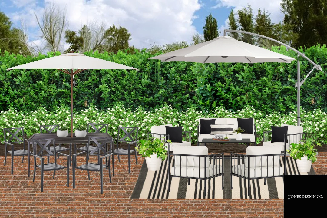Hampton Inspired Backyard Patio