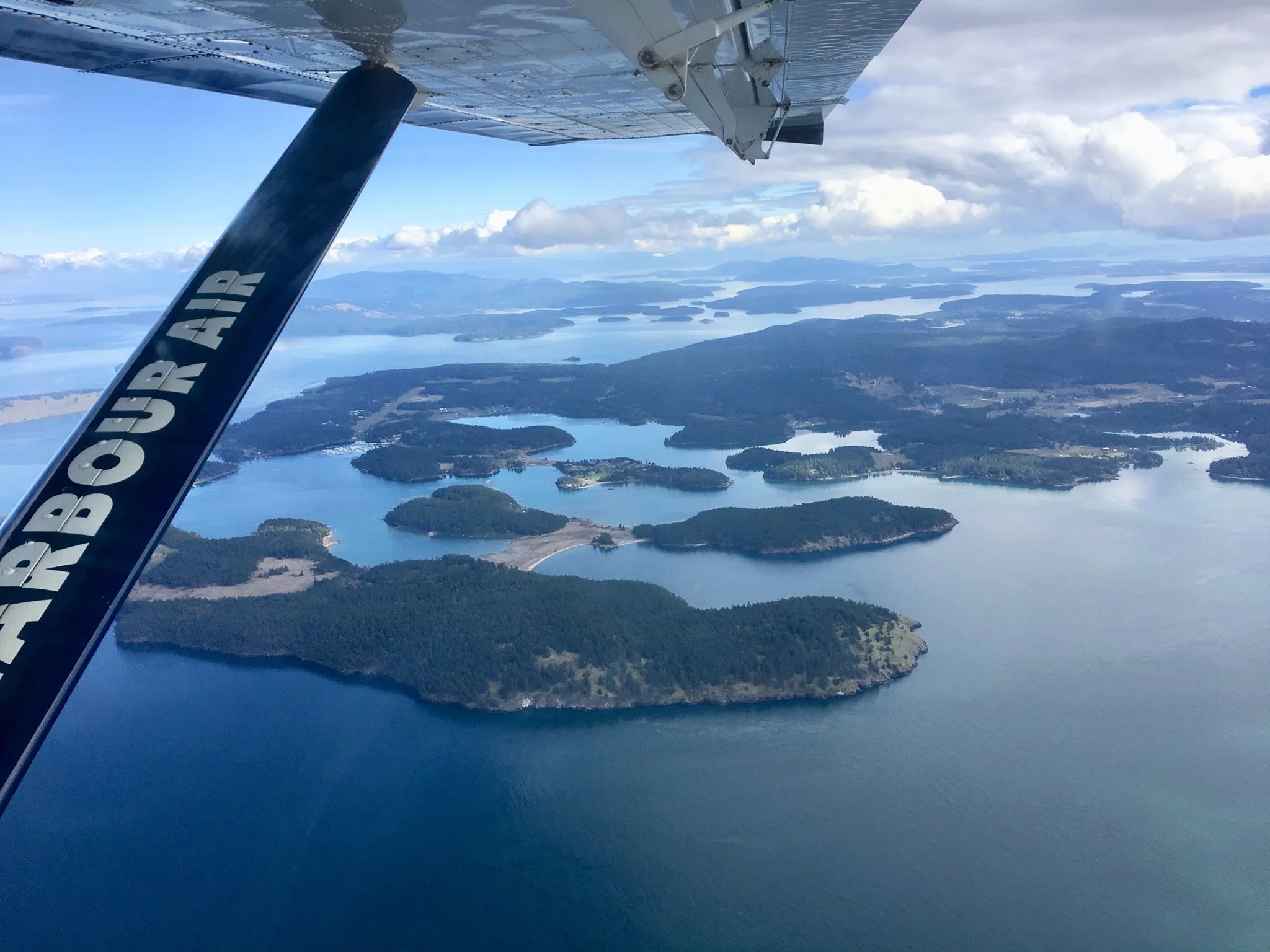 The view of San Juan Islands