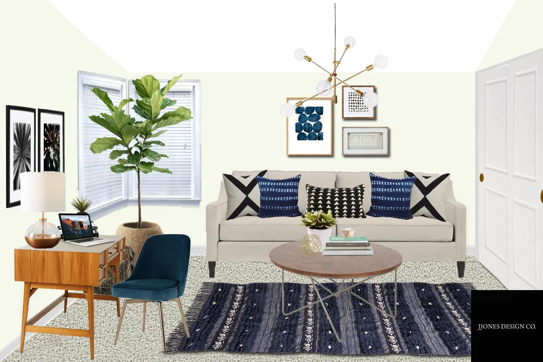 Modern Boho Office E-Design