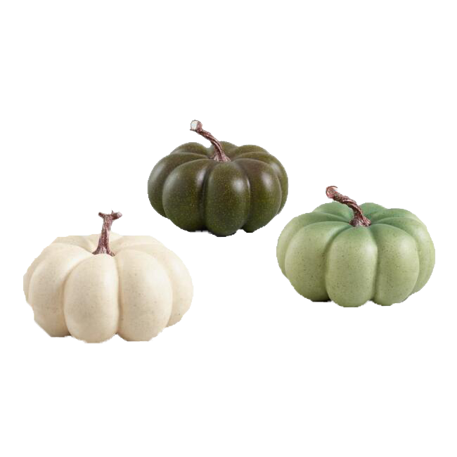 Medium Ivory and Green Faux Heiloom Pumpkins Set of 3 copy.png