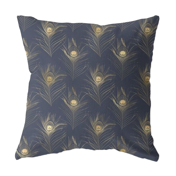 Peacock Feather Double Sided Decorative Pillow by Amrita Sen copy.png