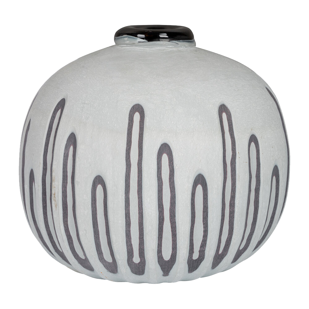 Black and White Cutout Vase - Amara