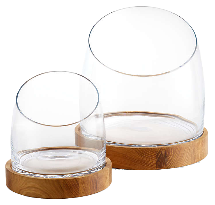 Slant Glass Terrarium - Crate &amp; Barrel