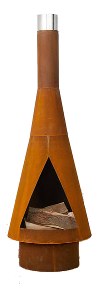 Angled Obelisk Chiminea