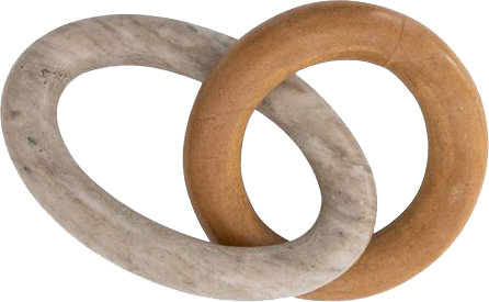 Duo Marble Stone Links