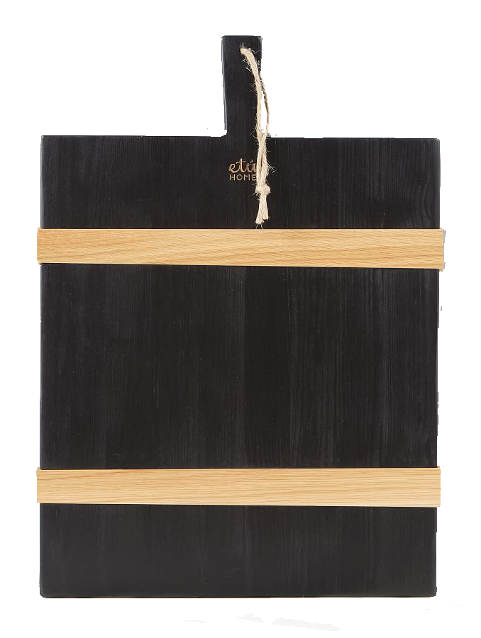 Handmade Reclaimed Wood Cheese Board - Black.png