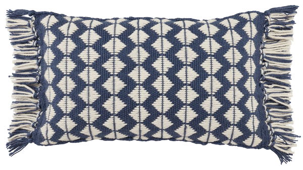 Perdita Geometric Dark Blue Ivory Indoor  Outdoor Lumbar Pillow.png