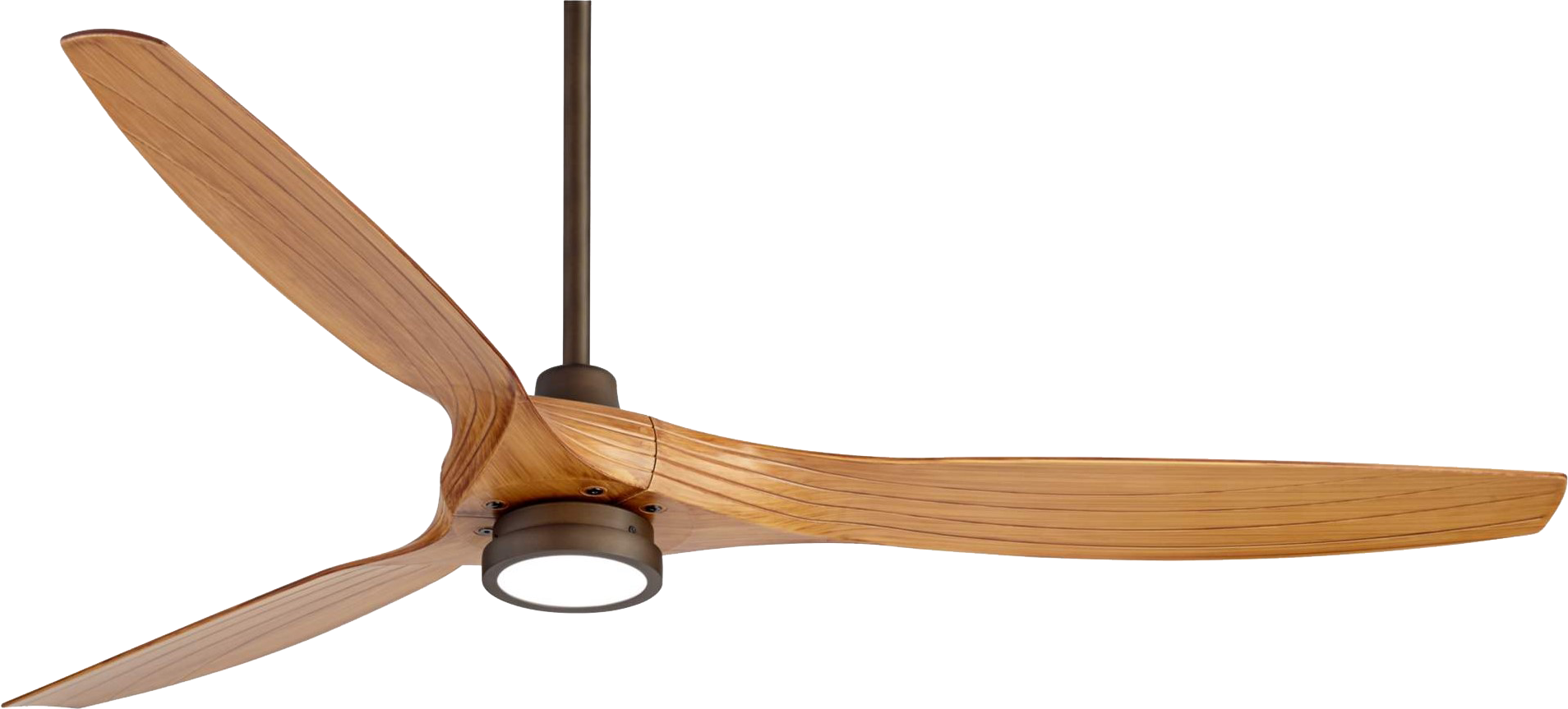    60" Aireon Bronze Walnut Damp Rated LED Modern Ceiling Fan with Remote   