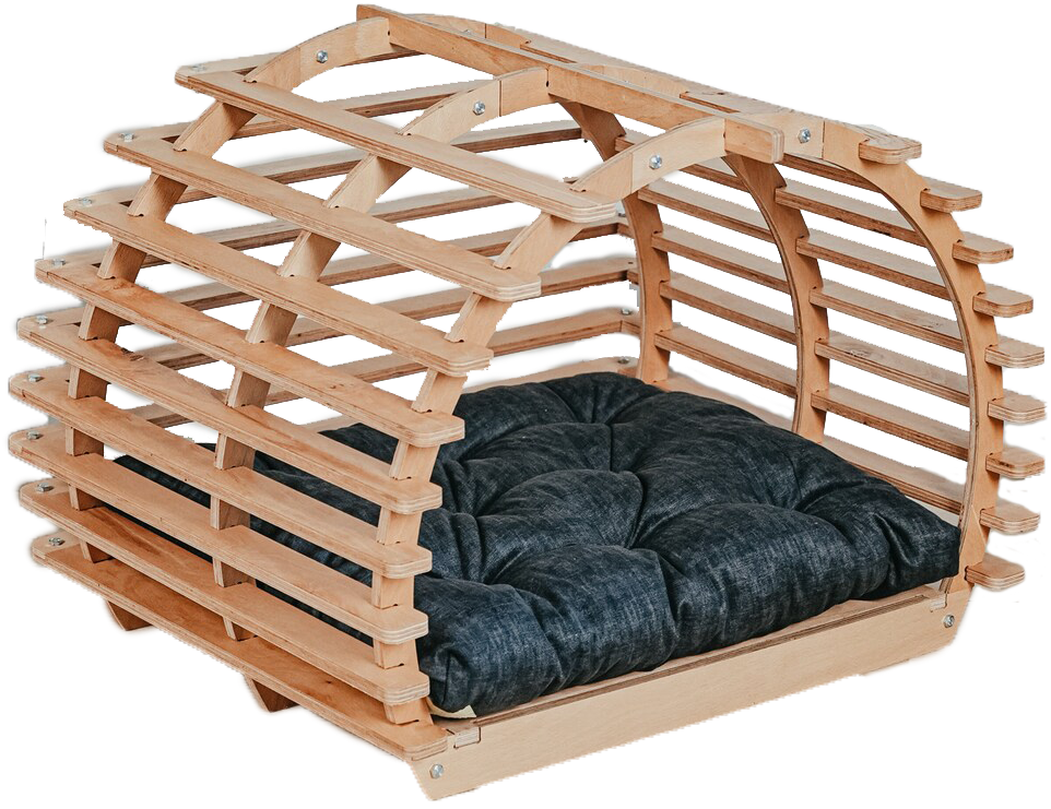  Modern Indoor Wooden Cat and Dog bed 
