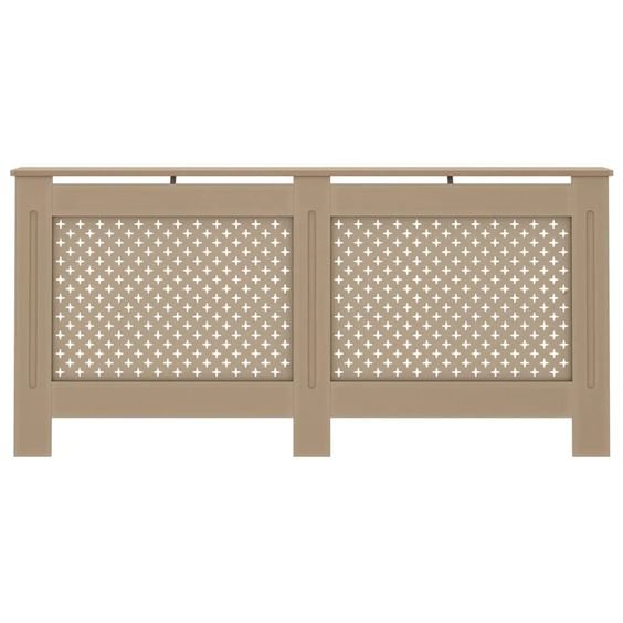   Radiator Cover Radiator Guard for Home Office Heater Cabinet Cover MDF - Large - Brown  