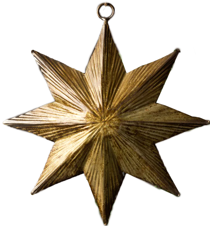   Embossed Star Ornament  