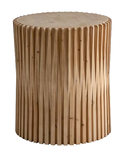 Totton Solid Wood Drum End Table.png