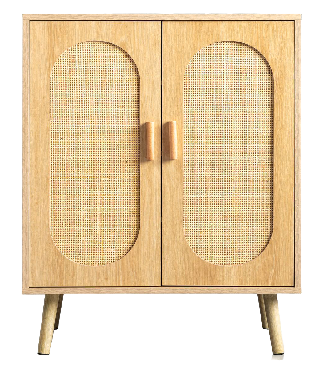 Rubenstein Modern Rattan 18 Pair Shoe Storage Cabinet.png