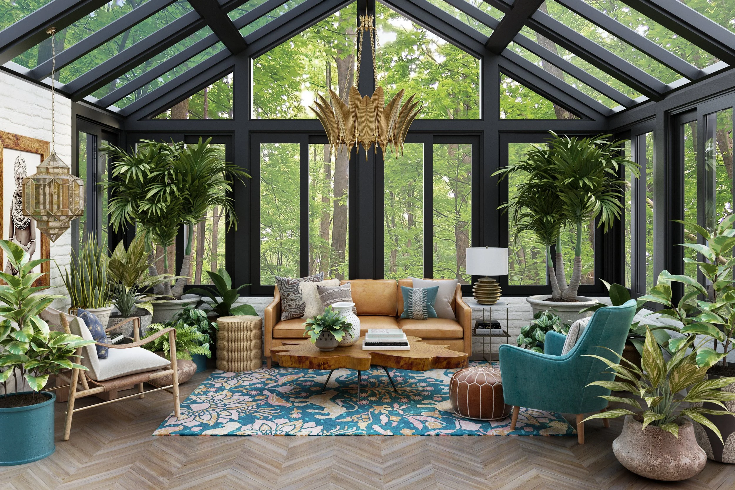 Eclectic Sunroom Ideas with a Global Travel-Inspired Style (Designer Guide + Shop the Look)