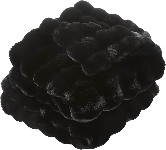 Farleigh Black Faux Fur Throw Blanket.webp