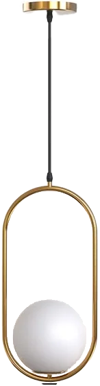 Mercer41 Estevanell 1 Light Modern Unique Statement Oval Globe Pendant Lights.webp