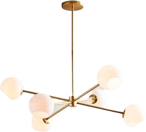Staggered Glass 6-Light Chandelier.webp