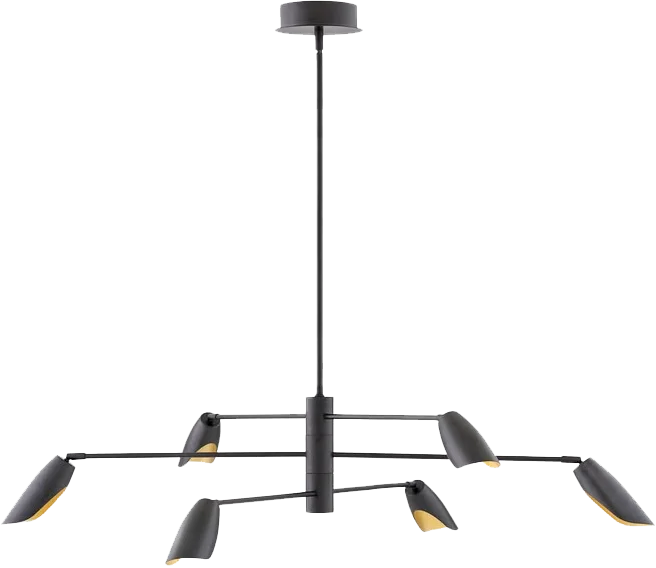 Fredrick Ramond Bowery 6 - Light Sputnik Modern Linear Chandelier.webp