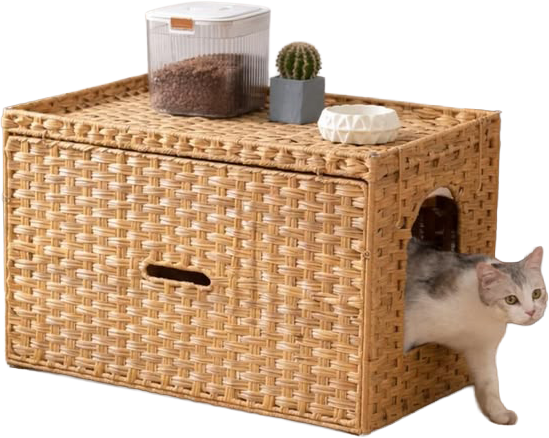rattan cat litter box enclosure.png