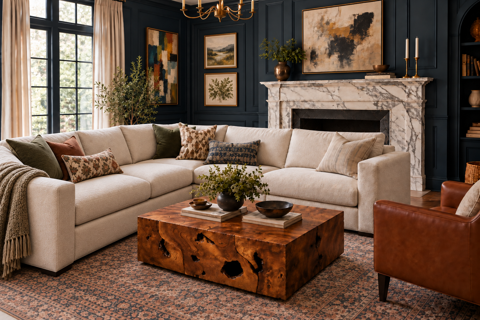 Ask Joshua: Can You Put a Sofa in Front of a Fireplace?