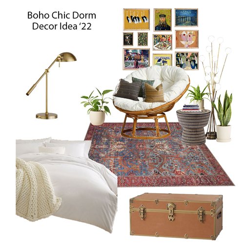A Boho Chic Dorm Room Design — JJones Design Co.