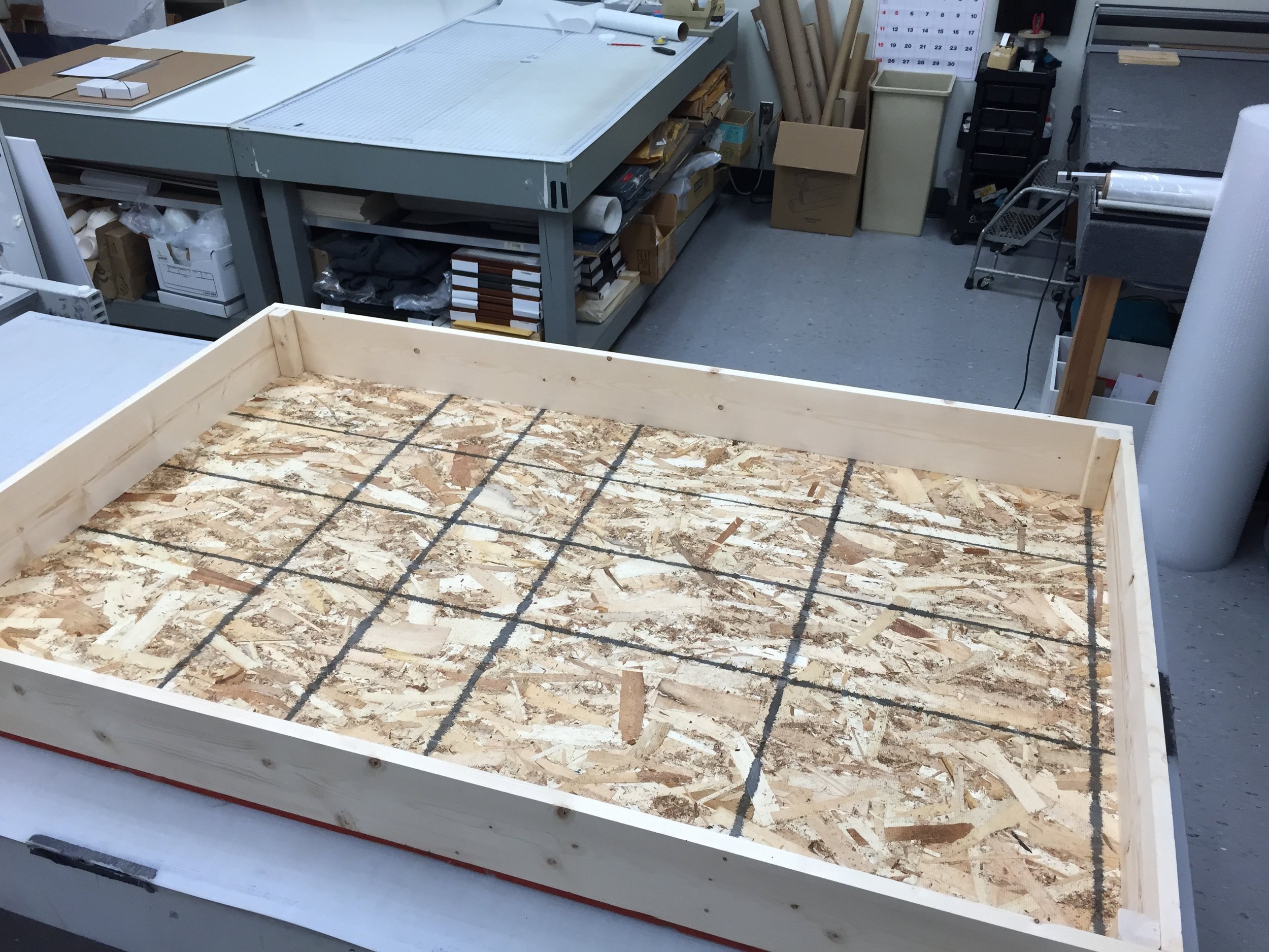 Custom shipping crate for the Williamson commission.