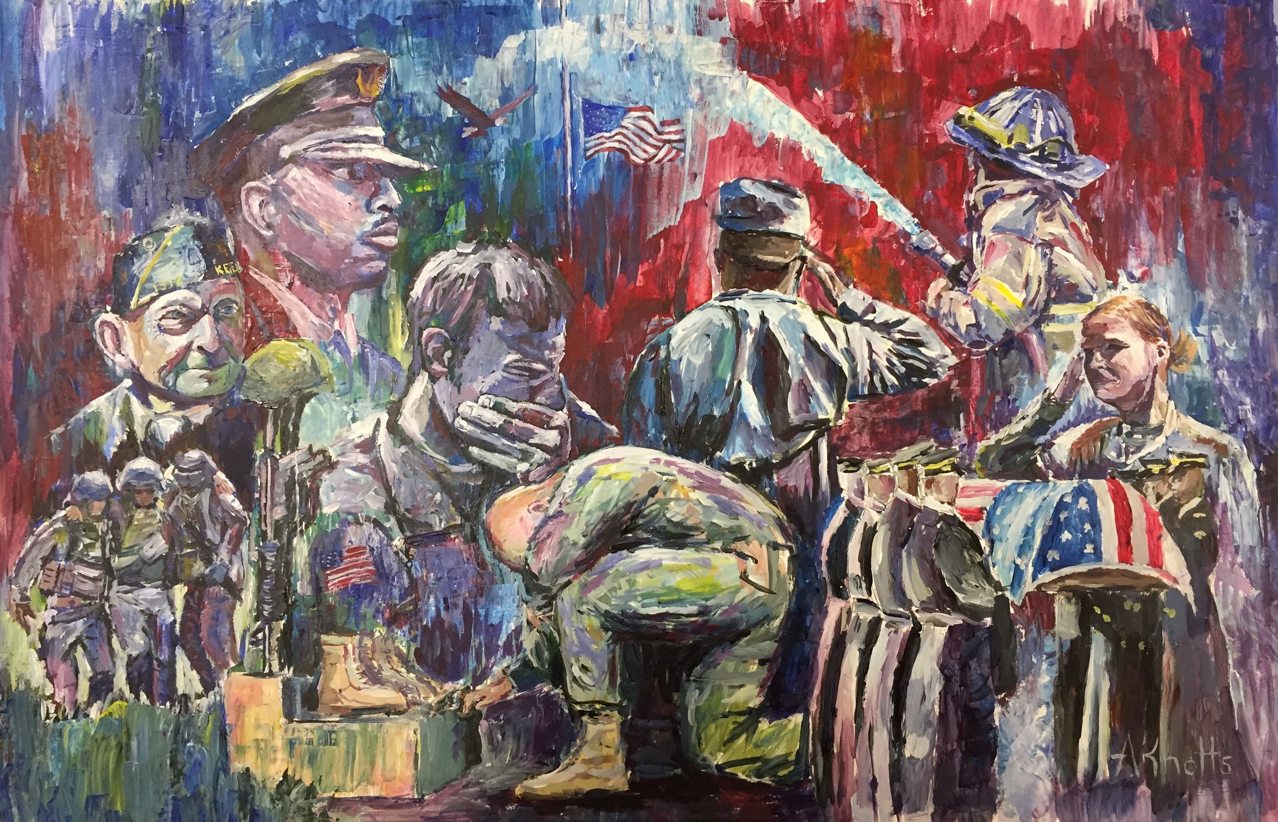 Andrew_Knotts_-_Honor_and_Sacrifice,_acrylic_on_matboard_2018..jpg