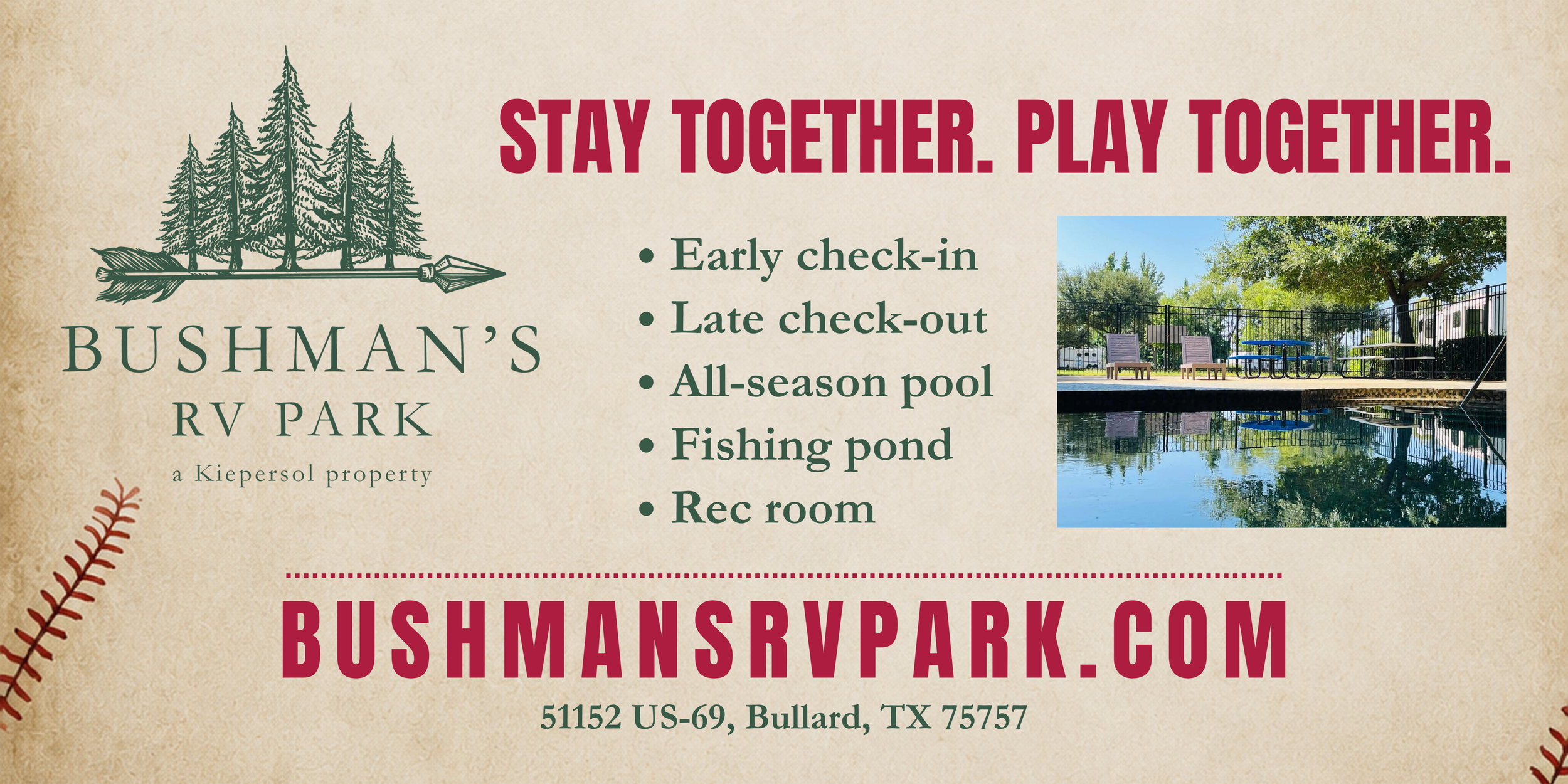 Baseball teams stay at Bushman's RV Park