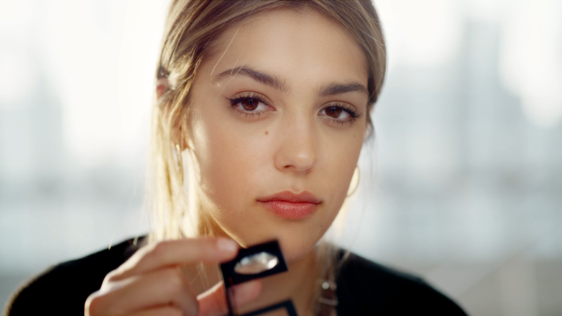ARE YOU AM I commercial, Sistine Stallone gazes into camera | New York Cinematographer. , Director of Photography , Derek McKane