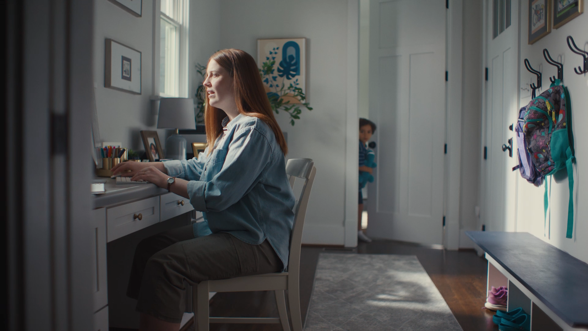Mother, son day office | Derek McKane Cinematographer/ Director of Photography New York