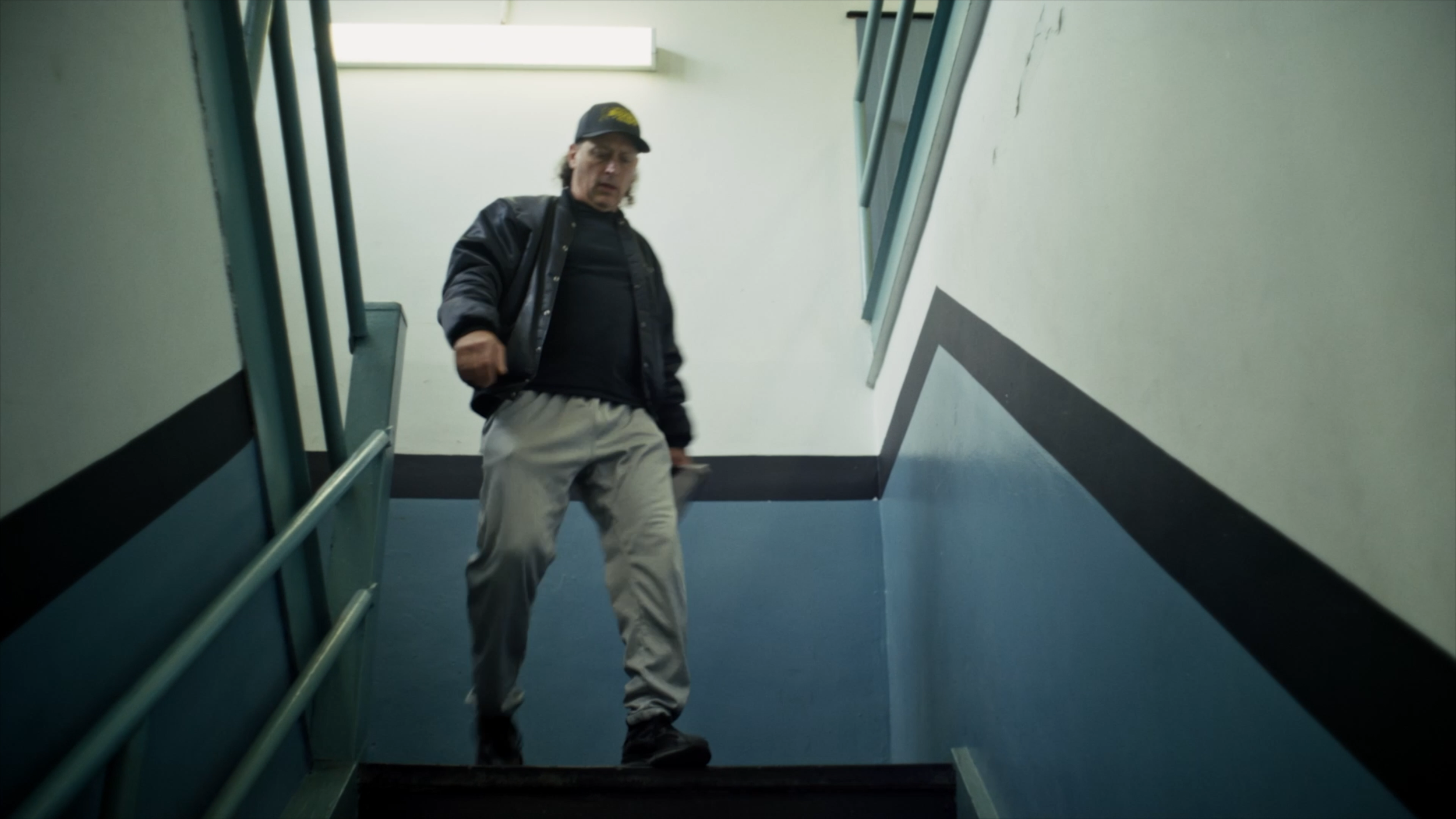 Coach descends stairs for Forward Financing | Derek McKane Cinematographer/ Director of Photography 
