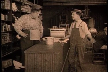  Keaton & Arbuckle in "The Butcher Boy" 
