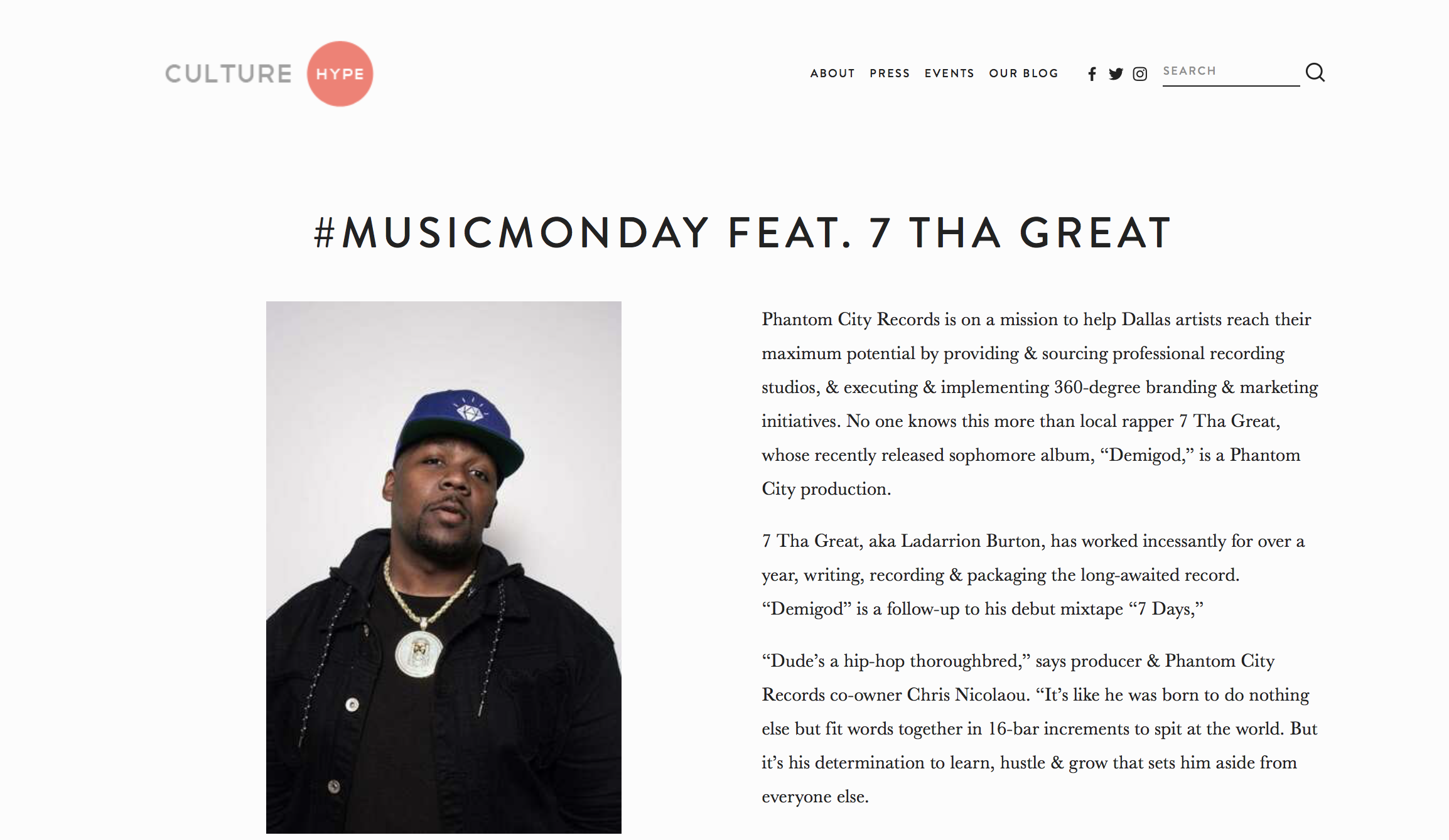 Read full article www.culture-hype.com/all-blog-posts/2019/2/20/musicmonday-feat-7-tha-great