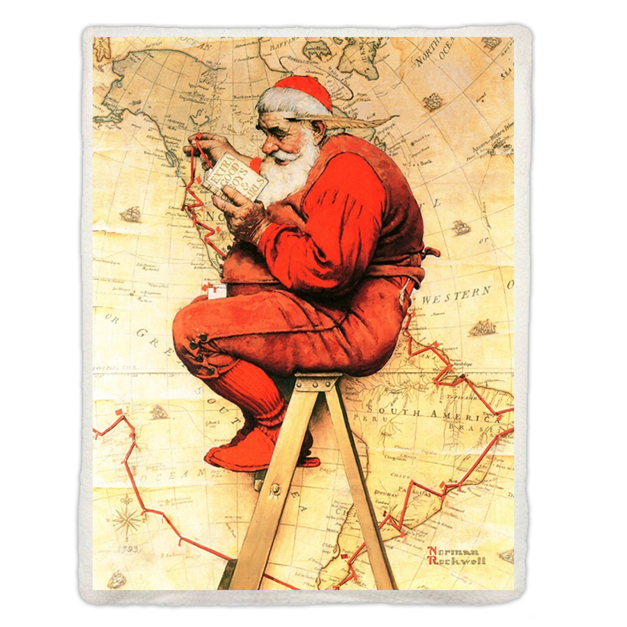 Santa With Map