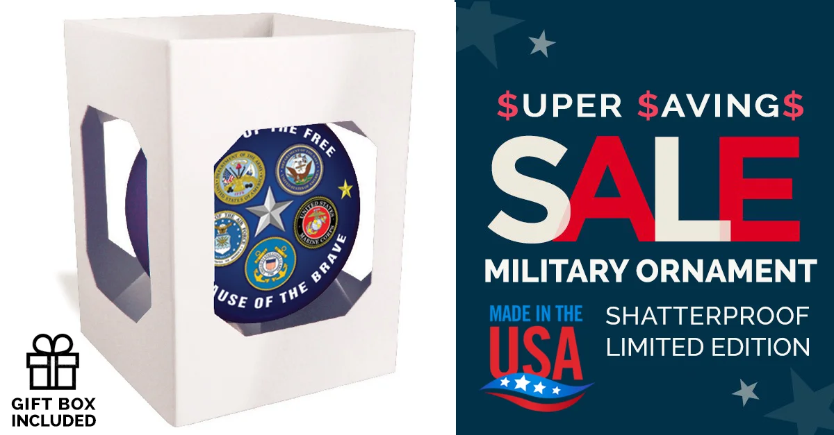*A portion of the sale of these ornaments goes to the support the USMC Morale,&nbsp;Welfare and Actives Funding.